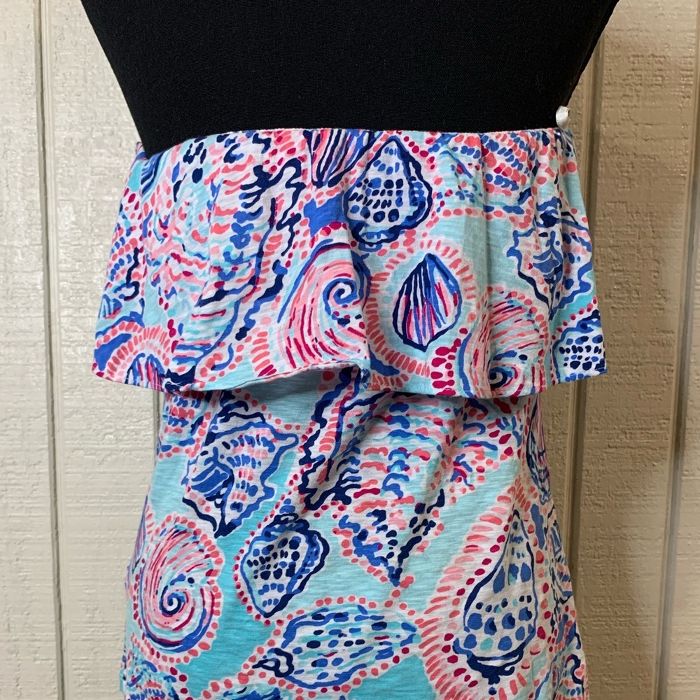 Lilly Pulitzer Shell Me About It Flutter Tube Top… - image 5